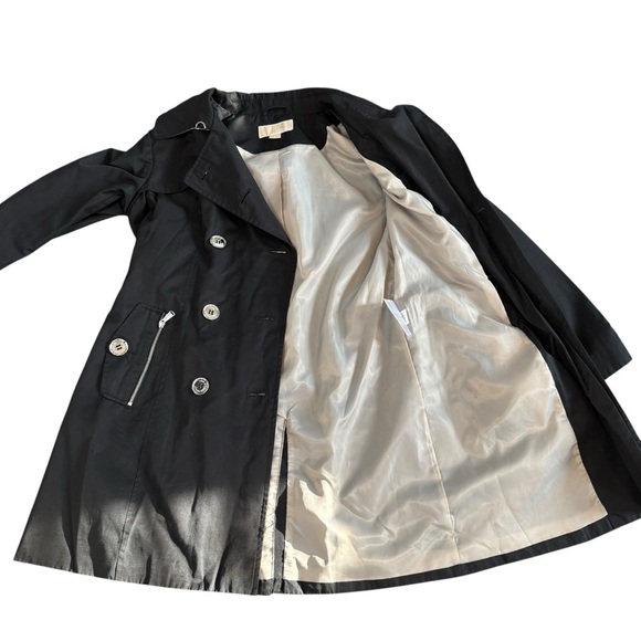 MICHAEL KORS BELTED TRENCH COAT WOMEN M KATE MIDDLETON CLASSICCORE - Picture 7 of 9